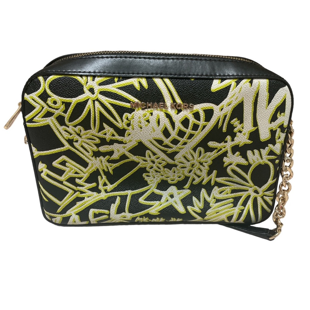 Michael Kors Neon Graffiti Crossbody. EEUC